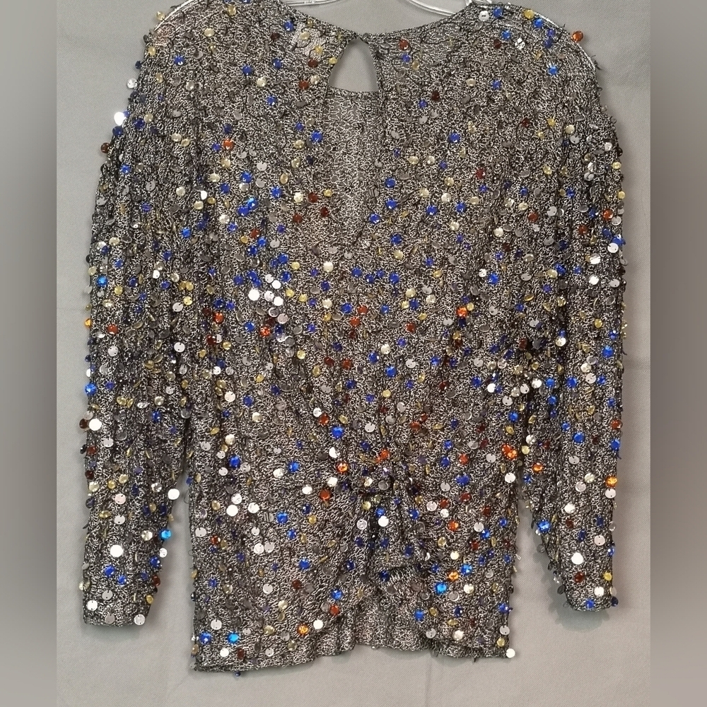 VINTAGE Dries Van Noten Luxury Sheer Knit Sparkle Sweater ***HOST PICK*** - Picture 5 of 14